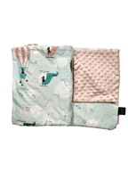 Koce i narzuty dla dzieci - LA MILLOU LEKKI KOCYK MINKY - L - MISS CLOUDY - SMOKE ROSE - miniaturka - grafika 1