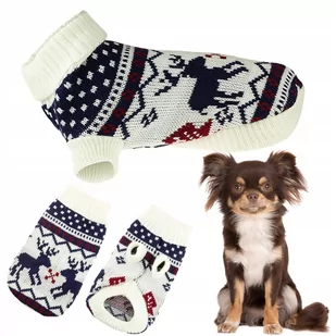 Sweterek norweski dla psa kota na zimę 22cm (8) - Ubranka dla psów - miniaturka - grafika 1
