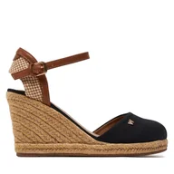 Espadryle damskie - Espadryle Wrangler Brava Women Wedge 20241056 Black 25Y - miniaturka - grafika 1