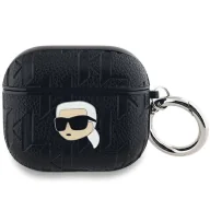 Akcesoria do słuchawek - Etui Karl Lagerfeld Monogram Karl Head na AirPods 3 - czarne - miniaturka - grafika 1