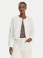 Kurtki damskie - Tommy Hilfiger Kurtka jeansowa Lady WW0WW48591 Biały Regular Fit - miniaturka - grafika 1