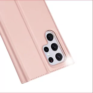 Dux Ducis Skin Pro kabura etui pokrowiec z klapką Samsung Galaxy S22 Ultra różowy - Etui i futerały do telefonów - miniaturka - grafika 3