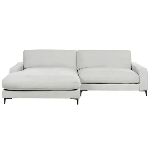 BELIANI Sofa narożna prawostronna szara szenila czarne metalowe nóżki 190 x 272 x 83 cm kanapa narożnik rogówka do salonu nowoczesna - Narożniki BELIANI Sofa narożna prawostronna szara szenila czarne metalowe nóżki 190 x 272 x 83 cm kanapa narożnik rogówka do salonu nowoczesna - Narożniki - miniaturka - grafika 1