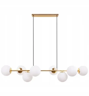 Lampa Wisząca Złota Białe Kule Nowoczesna Nad Stół Siena Light Home - Lampy sufitowe - miniaturka - grafika 1
