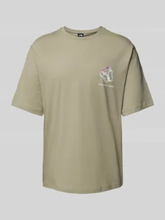 T-shirt z nadrukiem z logo - Koszulki męskie - miniaturka - grafika 1