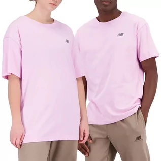 Koszulki męskie - Koszulka New Balance UT21503LLC - różowa - grafika 1