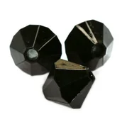 Półfabrykaty do biżuterii - KRYSZTAŁKI PLASTIK DIAMENT CZARNE 6MM 100SZT - miniaturka - grafika 1