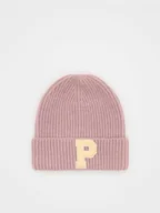 Czapki dla dzieci - Reserved - Dzianinowa czapka z domieszką wełny - beżowy - miniaturka - grafika 1