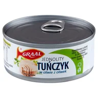Konserwy i dania rybne - Graal Tuńczyk jednolity w oliwie z oliwek 160 g - miniaturka - grafika 1