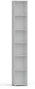 Regał pola 215x40 cm biały, 6 półek na książki i segregatory - Meblościanki - miniaturka - grafika 1