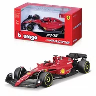 Samochody i pojazdy dla dzieci - BOLID F1 Ferrari F1-75 Leclerc 1:43 BBURAGO 36832 - miniaturka - grafika 1