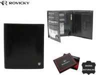 Portfele - Rovicky Skórzany, duży portfel męski z systemem RFID - Rovicky NoSize - miniaturka - grafika 1
