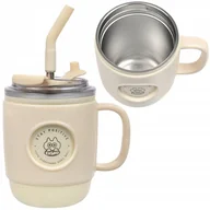 Kubki termiczne - Kubek termiczny ze słomką Casno Booker 450ml - miniaturka - grafika 1