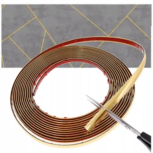 Listwa dekoracyjna ozdobna złota samoprzylepna taśma dekor 14mm x 5m - Akcesoria tuningowe - miniaturka - grafika 1