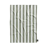 Koce - Koc pluszowy SUMMER wzór SM19  | pasy szarozielone 80 x 60 cm - miniaturka - grafika 1