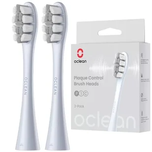 Oclean Kontrola Kamienia P1C9 - Końcówki do szczoteczek srebrne 2 szt. - Końcówki do szczoteczek elektrycznych - miniaturka - grafika 1