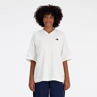 Koszulka damska New Balance WT41512SST  biała - Koszulki i topy damskie - miniaturka - grafika 1