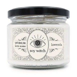 Szklana wegańska Świeczka sojowa zapachowa Lawenda Soy Witch Relaksująca - Świece - miniaturka - grafika 1