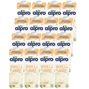 Alpro Napój Sojowy o smaku waniliowym z wapniem i witaminami Zestaw 16 x 1 l - Napoje roślinne Alpro Napój Sojowy o smaku waniliowym z wapniem i witaminami Zestaw 16 x 1 l - Napoje roślinne - miniaturka - grafika 1