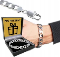 Bransolety męskie - BRANSOLETKA Srebrna Męska PREZENT Bransoleta SREBRO pr. 925 5mm/19cm - miniaturka - grafika 1