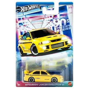 Hot Wheels Automotive Samochodzik 90's Street Sport Mitsubishi Lancer Evolution VI / JCB58 - Samochody i pojazdy dla dzieci - miniaturka - grafika 1