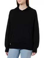 Bluzy damskie - Replay Damska bluza z kapturem, czarna (Black 098), L, Black 098, L - miniaturka - grafika 1