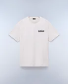 Koszulki i topy damskie - t-shirt donna napapijri s-vignoni back - np0a4ilx n1a1 white whisper - miniaturka - grafika 1