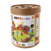 Klocki - TREFL Klocki Drewniane OKlocki Oh!Blocks Farm 61716 - miniaturka - grafika 1