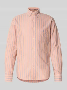 Koszula casualowa o kroju regular fit z wyhaftowanym motywem - Koszule męskie - miniaturka - grafika 1