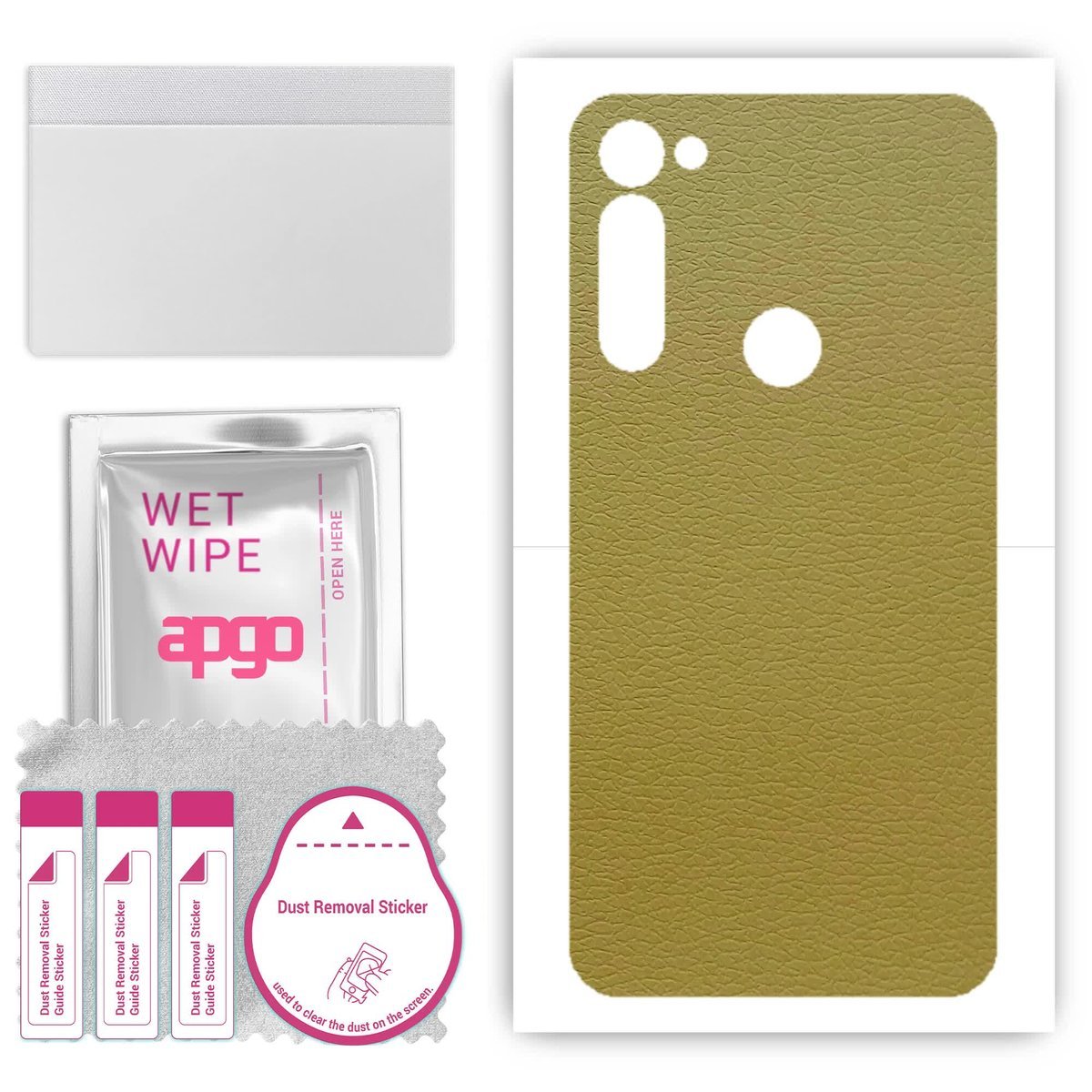 Folia naklejka skórka strukturalna na TYŁ do Motorola Moto G Stylus PRO - Skóra Oliwkowa - apgo SKINS