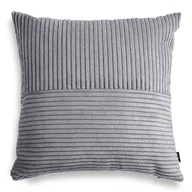 Poduszki dekoracyjne - Cord Slim szara poduszka dekoracyjna 45x45 - miniaturka - grafika 1