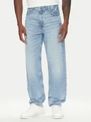 Spodnie męskie - Guess Jeans Jeansy M5YA90 D5R2A Niebieski Relaxed Fit - miniaturka - grafika 1