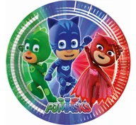 Naczynia i sztućce jednorazowe - Godan Talerz papierowy 230 Go Pj Masks Go Fol Op8szt - miniaturka - grafika 1