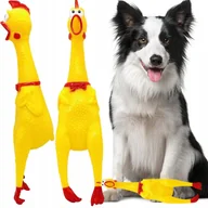 Zabawki dla psów - Gumowa Zabawka Kurczak Dla Psa Piszcząca 38 Cm - miniaturka - grafika 1