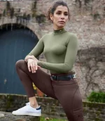 Koszulki jeździeckie - Waldhausen Koszulka damska funkcyjna Kingsville ELT - olive - miniaturka - grafika 1