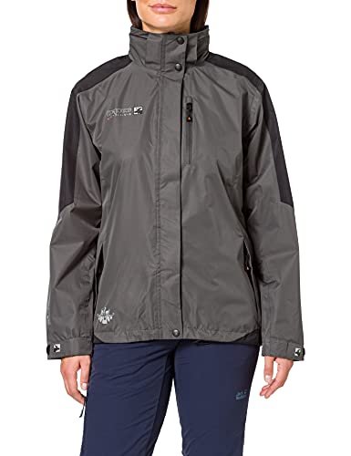 DEPROC-Active Damska kurtka outdoorowa i kurtka przeciwdeszczowa Walkworth Wo szary antracytowy/czarny. 42