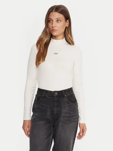 Guess Jeans Golf W5BP23 KA0H1 Beżowy Slim Fit - Swetry damskie - miniaturka - grafika 1