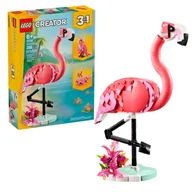 Klocki - Lego Creator Zestaw Dzikie Zwierzęta: Różowy Flaming Klocki 3w1 288 El. 8+ - miniaturka - grafika 1