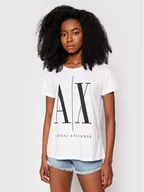 Koszulki i topy damskie - Giorgio Armani Exchange T-Shirt 8NYTCX YJG3Z 5100 Biały Regular Fit - miniaturka - grafika 1