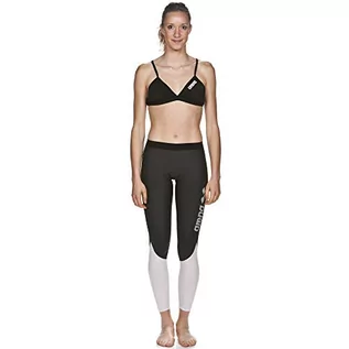 Spodnie damskie - arena Damskie spodnie kompresyjne do pływania z włókna węglowego (oddychające, wspomagające krążenie krwi) szary Dark Grey-white (53) S - grafika 1