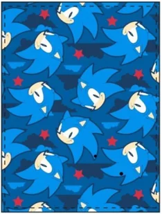 Koc koralowy SONIC JEŻ 100x140 - Koce - miniaturka - grafika 1