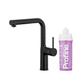 Baterie kuchenne - KFA Armatura Duero Pure Move 6623-425-81 Czarny mat Stal szlachetna - miniaturka - grafika 1