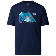Koszulki sportowe męskie - Koszulka męska The North Face M Backpacking Ss Tee-Graphic Rozmiar: L / Kolor: ciemnoniebieski - miniaturka - grafika 1