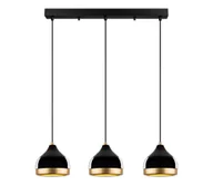 Lampy sufitowe - Lampa wisząca YILDO 3xE27/40W/230V czarny/złoty - miniaturka - grafika 1