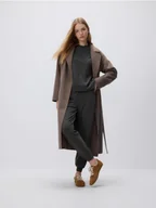 Spodnie damskie - Reserved - Dzianinowe spodnie jogger - ciemnoszary - miniaturka - grafika 1