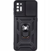 Etui i futerały do telefonów - Bizon Etui Case CamShield Ring Moto G9 Plus czarne BCCSRMG9PSBK - miniaturka - grafika 1