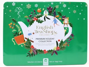Metalowa Puszka Premium Holiday Collection Green 36 Ekologicznych Saszetek - Herbata - miniaturka - grafika 1