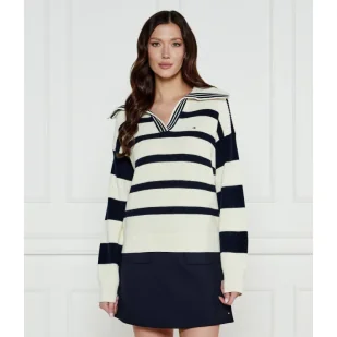 Tommy Hilfiger Sweter Loose fit - Swetry damskie - miniaturka - grafika 1