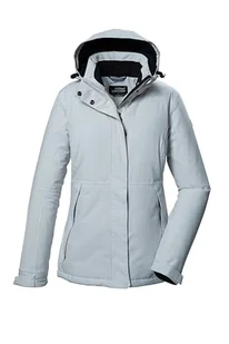 killtec Damska kurtka funkcyjna/kurtka outdoorowa z odpinanym kapturem KOW 37 WMN JCKT, cloud grey, 44, 39702-000 - Kurtki damskie - miniaturka - grafika 1