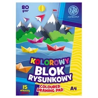 Szkolne artykuły papiernicze - Astra Blok Rysunkowy Kolorowy A4 Do Szkoły 15 Kartek - miniaturka - grafika 1